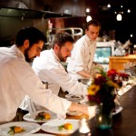 plating food at Clayoquot Wilderness Resort