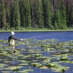 fly fishing at Siwash Lake Ranch
