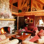 living room at siwash lake ranch