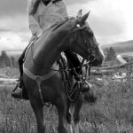 woman in black and white photo at Big Creek Lodge