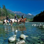 Riding horses at Clayoquot Wilderness Resort